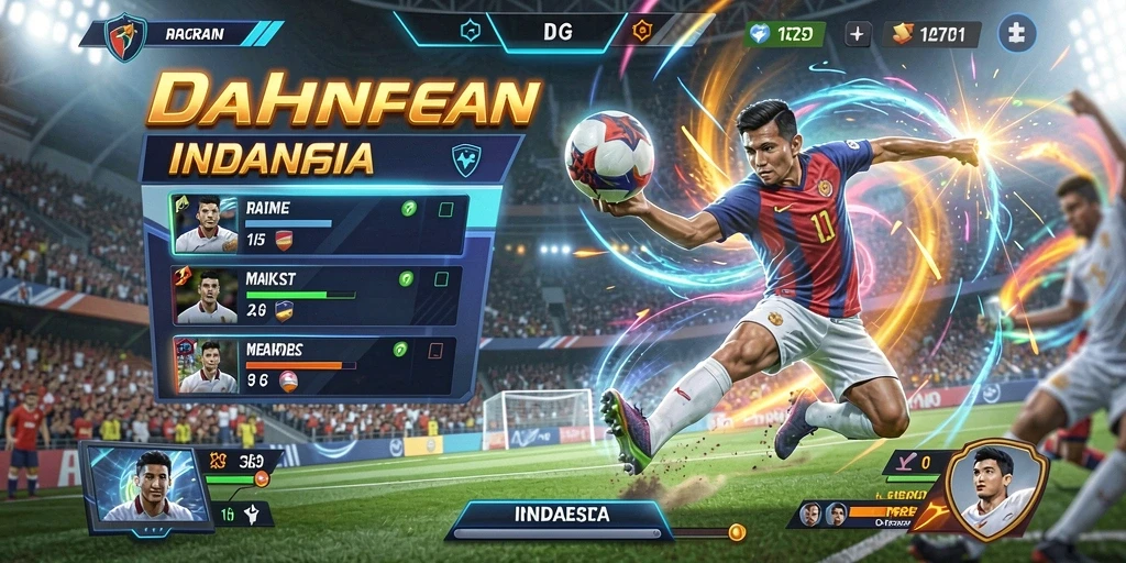 Tampilan utama permainan dengan berbagai pilihan slot.