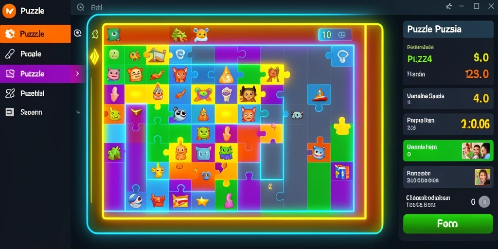 Tampilan awal game dengan karakter menarik dan latar belakang fantastis.