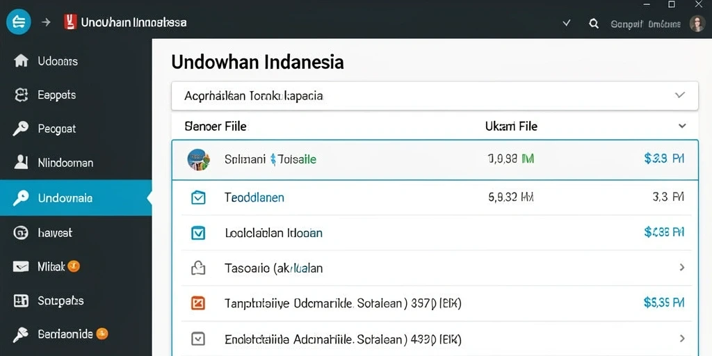 Tampilan antarmuka aplikasi yang user-friendly.