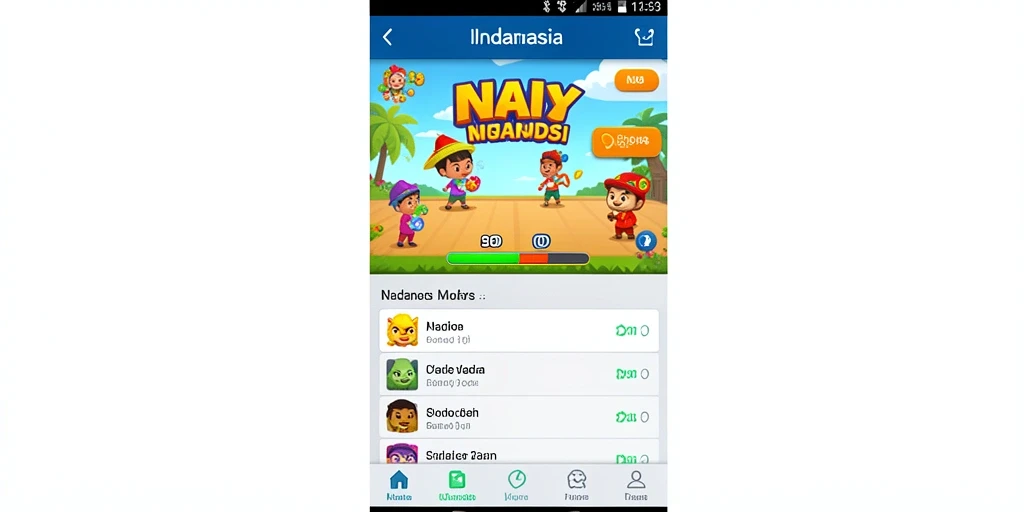 Tampilan awal permainan dengan grafis menawan.
