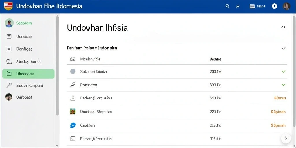 Tampilan antarmuka yang bersih dan modern.